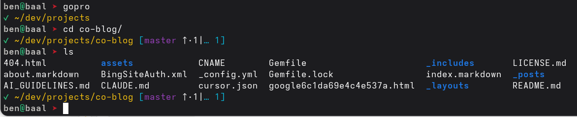 Git Bash Prompt in Action