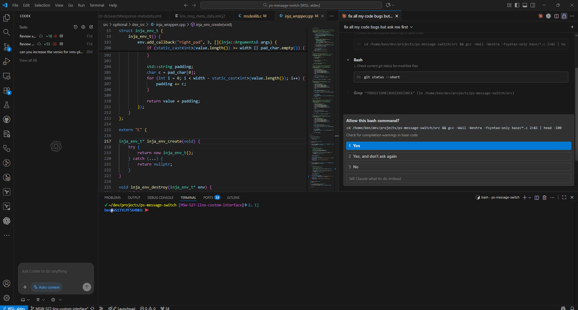Claude Code in VS Code with WSL